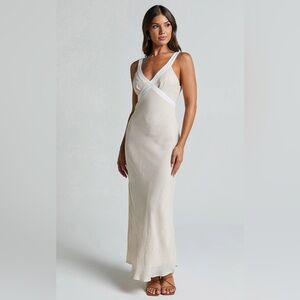 Monteau White Maxi Dress